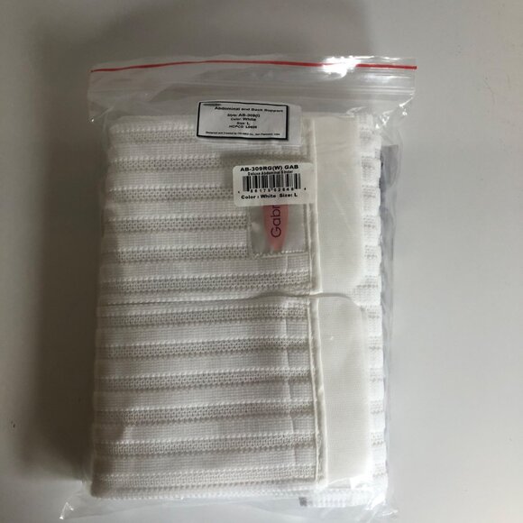 Gabrialla Abdominal & Back Support Binder AB-309 (I) Size Large 9in White NEW - Picture 4 of 5